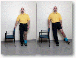 Resisted Hip Abduction Standing (Moving Leg Out Sideways) 