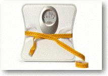 Weight scale and measuring tape
